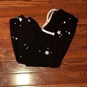 Katie J nyc black star sweatpants